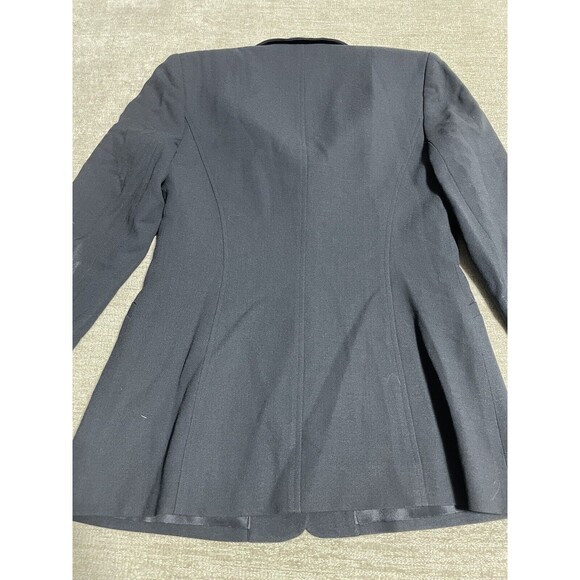 Vintage BARAMI Blue Lined Blazer Women's Size 4 Made in USA Fitted 4 Buttons - Picture 11 of 12